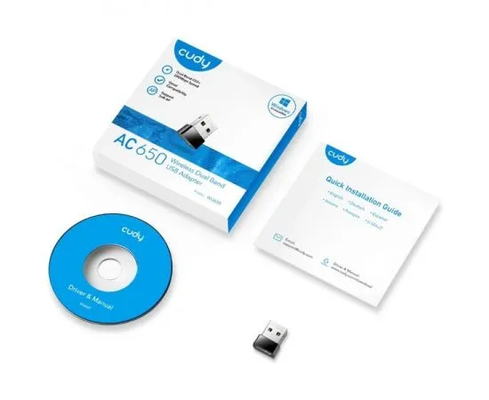 Сетевая карта Net Card WiFi (USB) Cudy WU650, фото 4