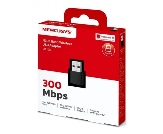 Сетевая карта WiFi (USB) Mercusys MA12N, фото 2