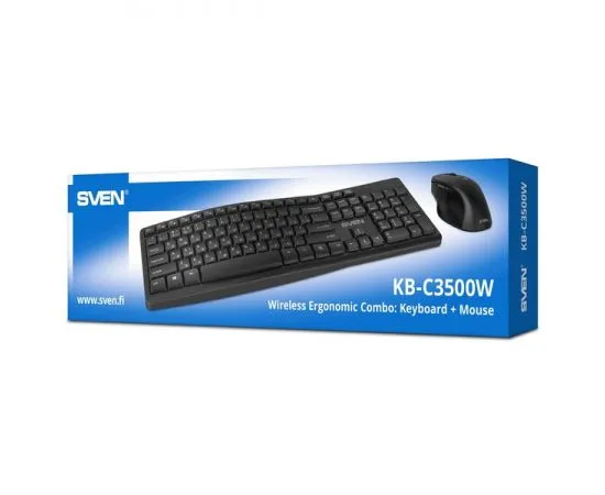 Клавиатура+мышь SVEN KB-C3500W, черный (SV-021108), фото 5