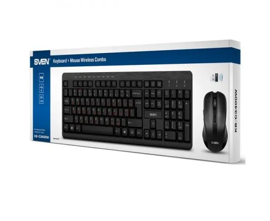 Клавиатура+мышь SVEN KB-C3400W, черный (SV-018887), фото 5