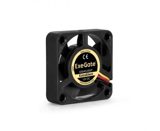 Кулер для корпуса ExeGate ExtraSilent ES04010S3P 40x40x10, подшипник скольжения, 3 pin (EX283364RUS)