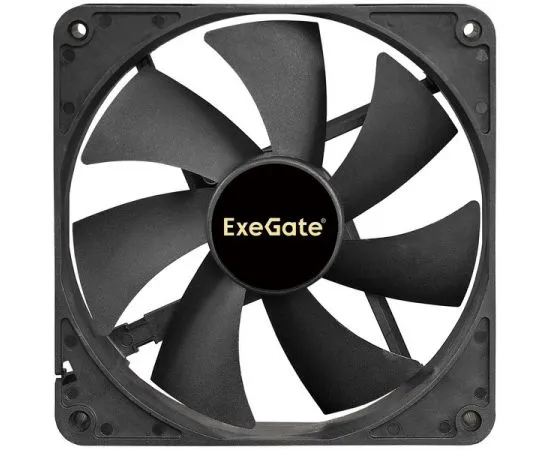 Кулер для корпуса Exegate ExtraSilent ES14025B3P, 140x140x25 мм, подшипник скольжения, 3pin (EX288928RUS), фото 3