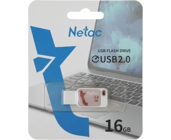 USB Flash-накопитель 16Gb (Netac) UA31 розовый (NT03UA31N-016G-20PK), фото 2