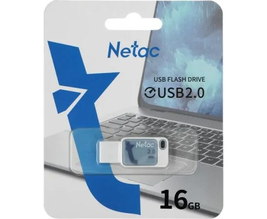 USB Flash-накопитель 16Gb (Netac) UA31 синий (NT03UA31N-016G-20BL), фото 2