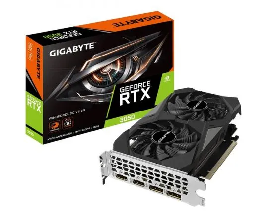 Видеокарта GeForce RTX3050 6GB GDDR6 (Gigabyte Windforce OC V2) (GV-N3050WF2OCV2-6GD), фото 5