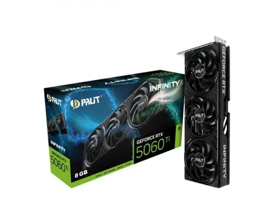 Видеокарта GeForce RTX5060TI 8GB GDDR7 (Palit Infinity3) (NE7506T019P1-GB2062S), фото 5