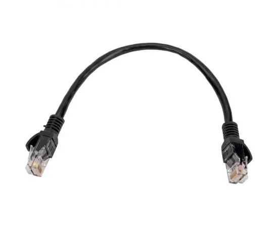 Патч-корд 0,25м. UTP 5e (Cablexpert) черный, медь (PP10-0.25M/BK), фото 2