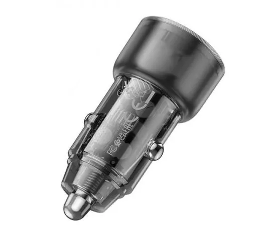 Автомобильное зарядное устройство HOCO Z52 Spacious, USB A+C, QC3.0, PD38W, черный + кабель microUSB (6942007601771), фото 3