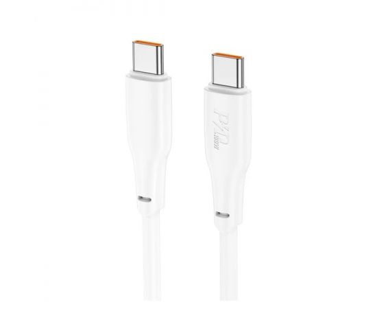 Кабель USB Type-C (M), 2m HOCO X93 Force PD (100W), белый (6931474790729)