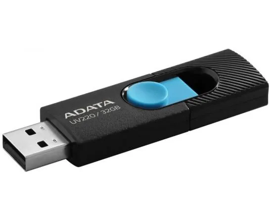 USB Flash-накопитель 32Gb (ADATA, UV220) синий (AUV220-32G-RBKBL)