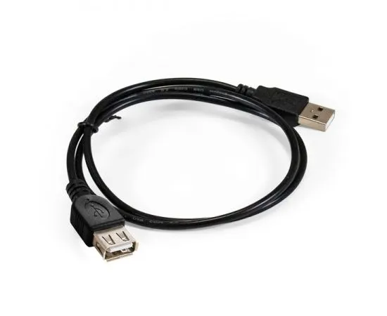 Кабель удлинитель USB2.0 AM -> AF, 0.75m (ExeGate EX-CC-USB2-AMAF-0.75) черный (EX294741RUS)
