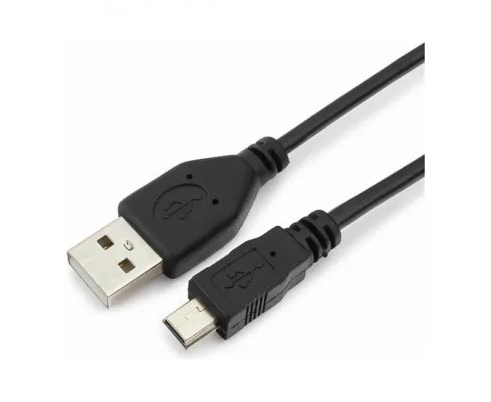 Кабель USB2.0 AM -> Mini-BM 5pin, 1m (Гарнизон) черный (GCC-USB2-AM5P-1M), фото 2