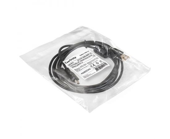 Кабель USB2.0 AM -> Mini-BM 5pin, 1.8m (ExeGate EX-CCP-USB2-AM5P-1.8) черный (EX294758RUS), фото 2