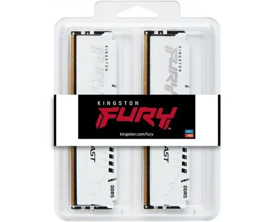 Оперативная память Kingston 2x32Gb DDR5-5600MHz Fury Beast White (KF556C40BWK2-64), фото 3
