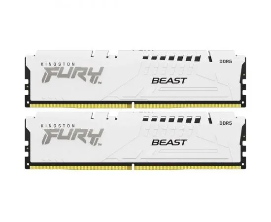 Оперативная память Kingston 2x32Gb DDR5-5600MHz Fury Beast White (KF556C40BWK2-64)