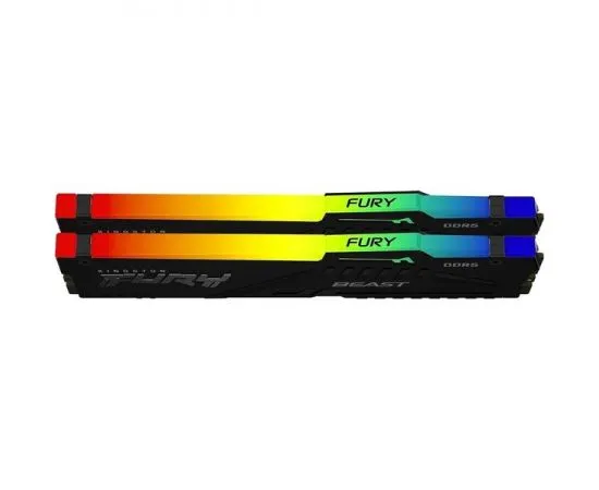 Оперативная память Kingston 2x32Gb DDR5-5600MHz Fury Beast RGB (KF556C40BB2AK2-64), фото 3
