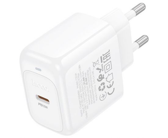 Зарядное устройство HOCO CS53A Surplus, USB A+C, PD (25W), QC3.0, белый (6942007631488)