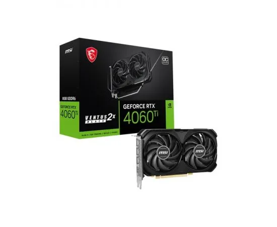 Видеокарта MSI RTX4060TI 8GB GDDR6 (MSI VENTUS 2X BLACK OC) OEM (RTX 4060 Ti VENTUS 2X BLACK 8G OC), фото 5
