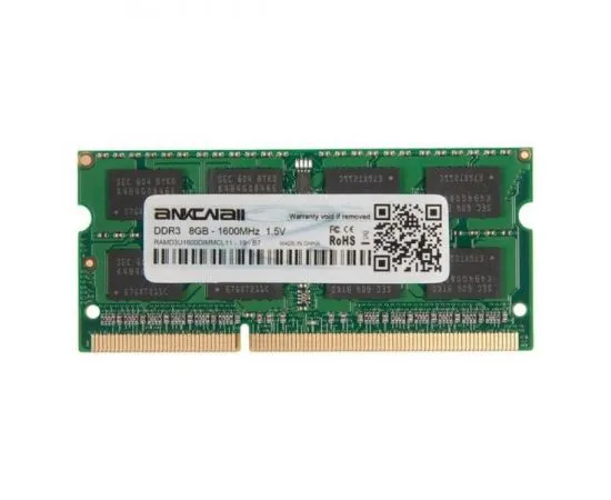 Оперативная память для ноутбука 8Gb DDR3L-1600MHz (Ankowall) (RAMD3S1600SODIMMCL11)