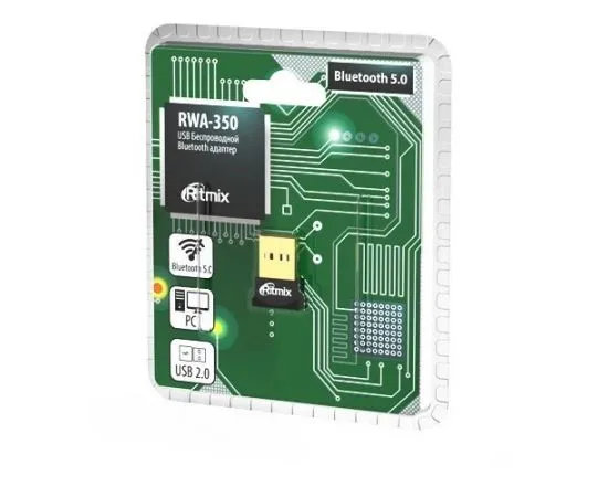 Адаптер Bluetooth v5.0, RITMIX RWA-350, фото 4