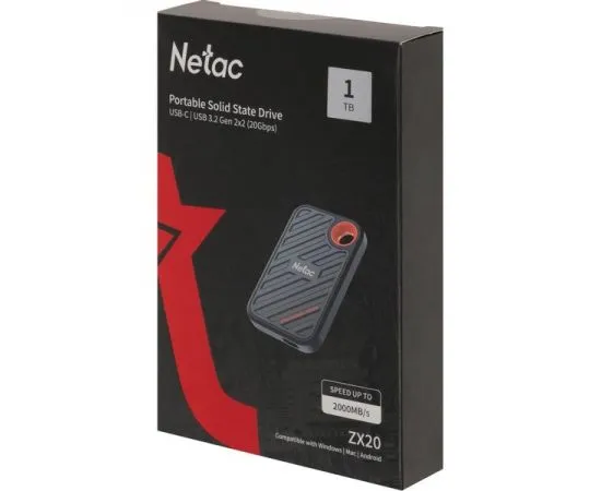 SSD USB 3.2 Gen 2 1Tb Netac ZX20 II (NT01ZX20II-1T0-32BK), фото 5