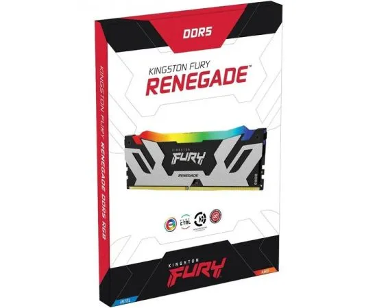 Оперативная память Kingston 2x48Gb DDR5-6000MHz FURY Renegade Silver RGB (KF560C32RSAK2-96), фото 4