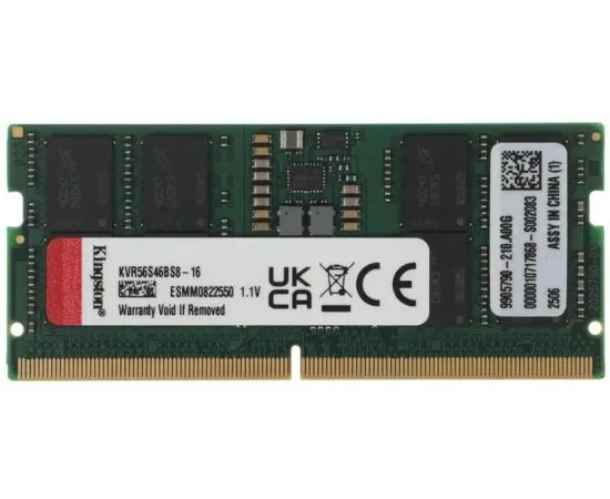 Оперативная память для ноутбука 16Gb DDR5-5600MHz (Kingston) (KVR56S46BS8-16)