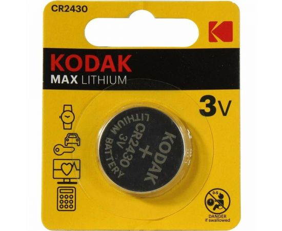 Батарейка CR2430 KODAK MAX Lithium