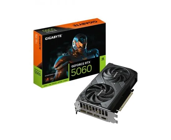 Видеокарта GeForce RTX5060 8GB GDDR7 (Gigabyte Windforce Max OC) (GV-N5060WF2MAX OC-8GD)