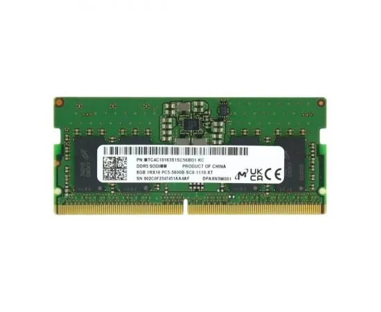 Оперативная память для ноутбука 8Gb DDR5-5600MHz (Micron) (MTC4C10163S1SC56BD1)