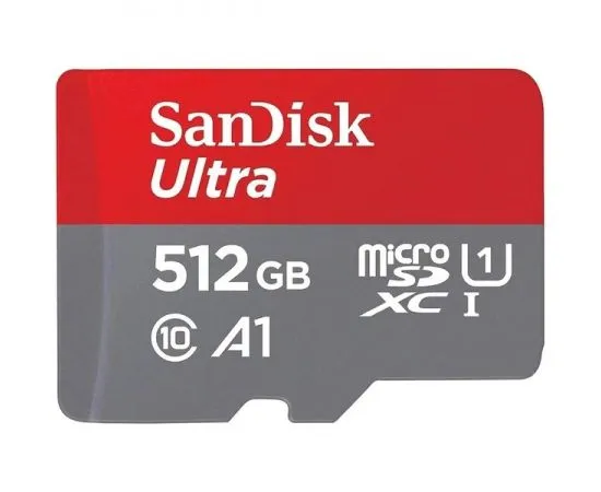 Карта памяти MicroSDXC 512GB Class 10 UHS-I U3 V30 A1 без адаптера (SanDisk) (SDSQUAC-512G-GN6MN)