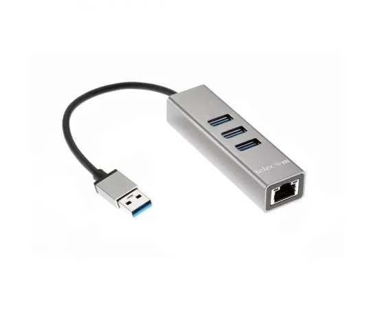 USB-разветвитель (хаб) + RJ45 (USB3.0, 3 порта, Telecom TA311U)