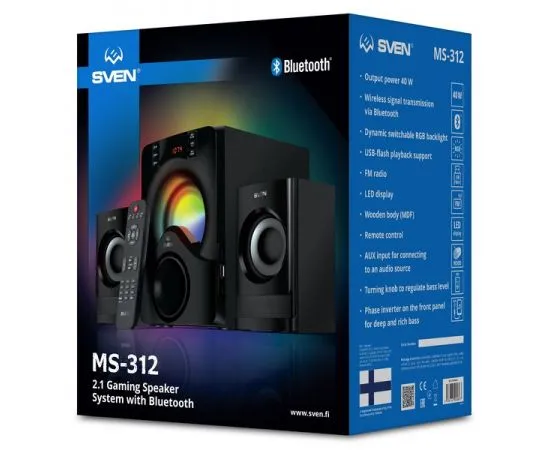 Акустика Sven MS-312 (2.1) Black (SV-020897), фото 4