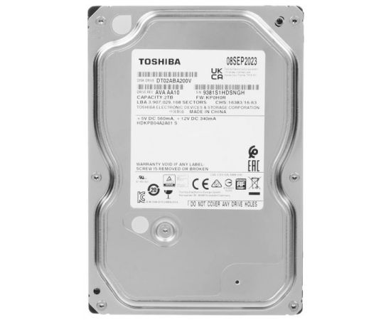 Жесткий диск Toshiba 2Tb Surveillance (DT02ABA200V)