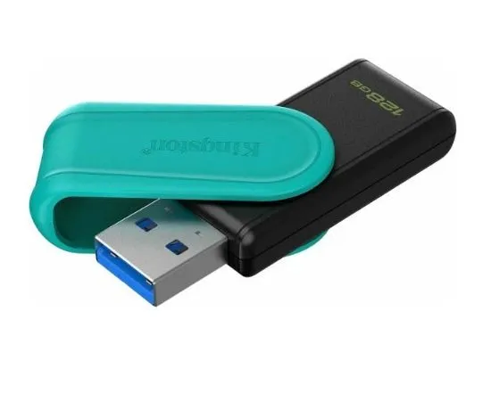 USB Flash-накопитель 128Gb USB 3.2 (KINGSTON, DataTraveler Exodia S) черный/бирюзовый (DTXS/128GB)
