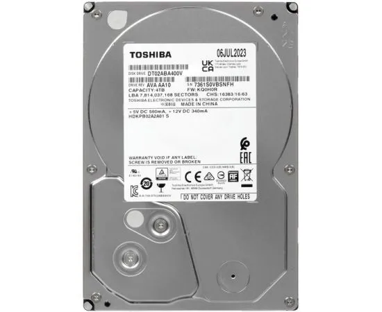 Жесткий диск Toshiba 4Tb (DT02ABA400V)
