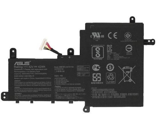 Аккумулятор для ноутбука ASUS B31N1729