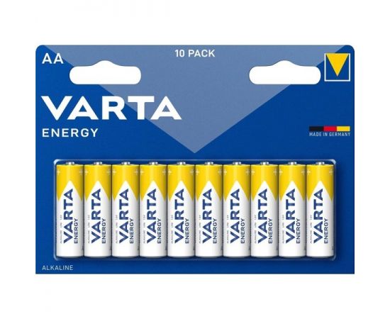 Батарейка (размер AA, LR6) VARTA ENERGY - упаковка 10шт, цена за 10шт (04106229491)