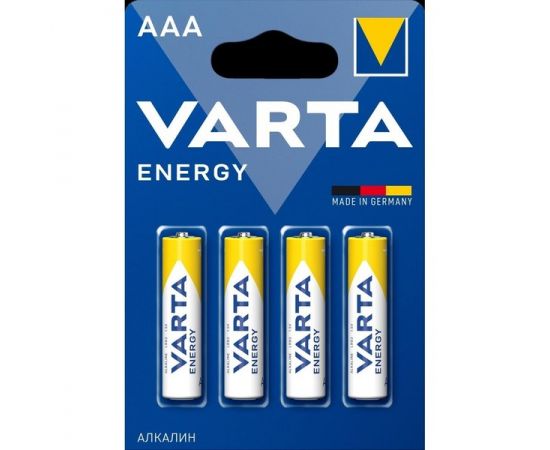Батарейка (размер AAA, LR03) VARTA ENERGY - упаковка 4шт, цена за 4шт (04103213414)