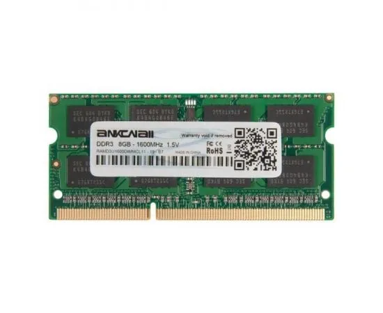 Оперативная память для ноутбука 8Gb DDR3-1600MHz (Ankowall) (79127 / RAMD3S1600SODIMMCL11)