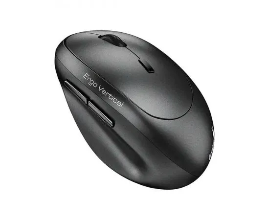 Мышь Genius 8350S, вертикальная, бесшумная, черный/серый (31030041400), фото 2