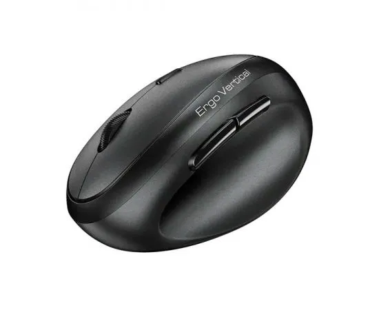 Мышь Genius 8350S, вертикальная, бесшумная, черный/серый (31030041400), фото 3