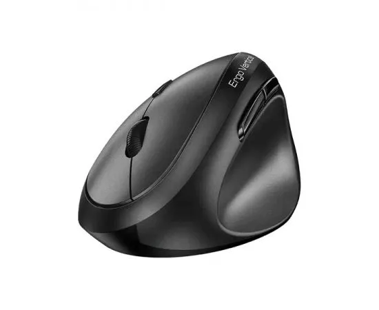 Мышь Genius 8350S, вертикальная, бесшумная, черный/серый (31030041400), фото 4