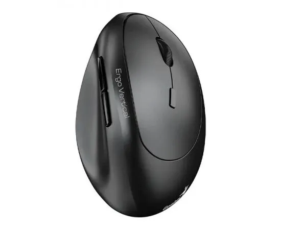 Мышь Genius 8350S, вертикальная, бесшумная, черный/серый (31030041400)