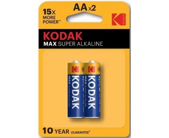 Батарейка (размер AA, LR6) Kodak MAX - упаковка 2шт, цена за 2шт