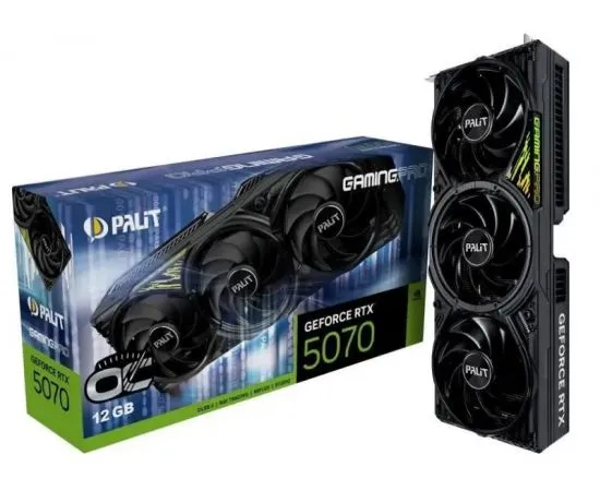 Видеокарта GeForce RTX5070 12GB GDDR7 (Palit GamingPro) (NE75070019K9-GB2050A), фото 4