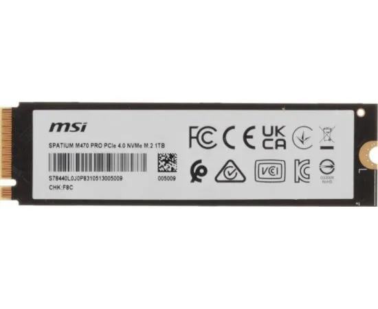 Накопитель SSD M.2 1Tb MSI Spatium M470 PRO (S78-440L0J0-P83)