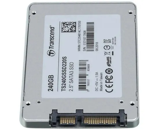 Накопитель SSD 240Gb Transcend 220S (TS240GSSD220S), фото 2