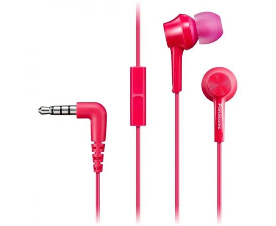 Наушники с микрофоном Panasonic RP-TCM115GCP, розовый