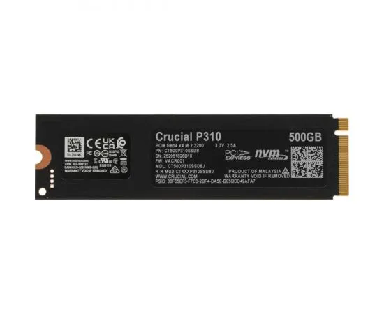 Накопитель SSD M.2 500Gb Crucial P310 (CT500P310SSD8), фото 2